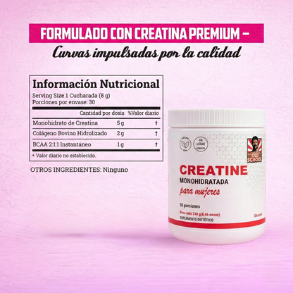 Old School Labs - Creatina Monohidratada para Mujer